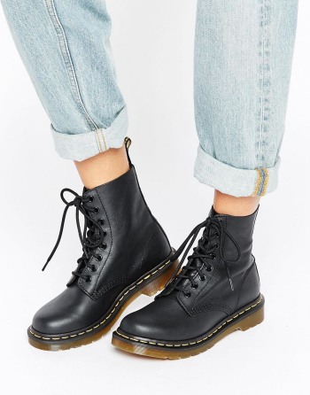 Dr Martens Pascal 8 Eye Crne - Ženske Čizme | 61749FSOW